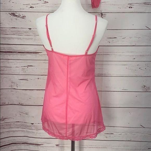 Victoria’s Secret Sheer Pink SMALL 2 Piece Lingerie Nightie - Picture 5 of 12